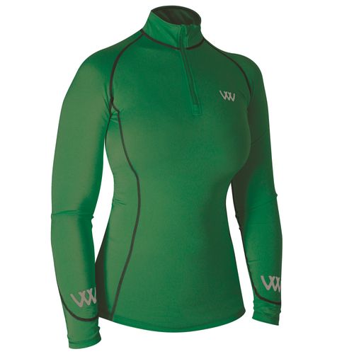 SALE RACK: Woof Wear Women's Performance Quarter Zip Riding Shirt - Medium - British Racing Green