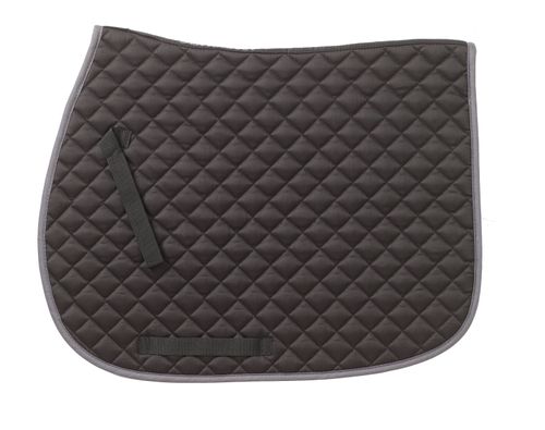 SALE RACK: Centaur Imperial Quilted Close Contact Saddle Pad - Horse - Black/Grey