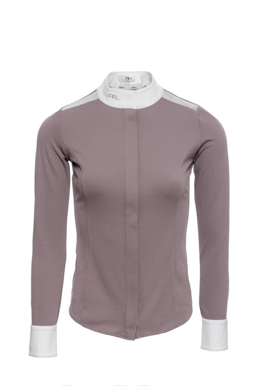 READY TO SHIP: Alessandro Albanese Women's CleanCool Fresh Competition Shirt - Medium - Antique Plum