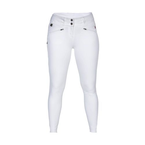 Back on Track Women's Katie Knee Patch Breeches - White