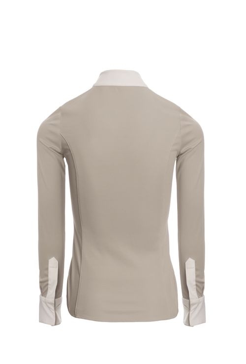 READY TO SHIP: Alessandro Albanese Women's CleanCool Fresh Competition Shirt - Small - Pearl Grey
