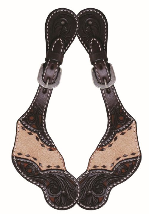 READY TO SHIP: Western Rawhide Country Legend Rough Out with Buckstitch Spur Straps - Mens - Tan