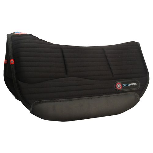 T3 Felt Lined Ortho Impact Round Skirt Pad w/Shims - Black