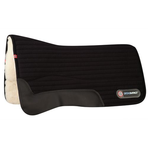 T3 WoolBack Ortho Impact Performance Pad w/Wear Leathers - Black