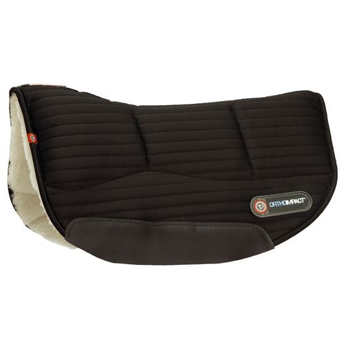 T3 WoolBack Ortho Impact Round Skirt Pad w/Shims - Black