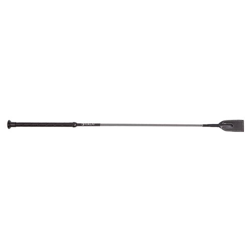 Toklat Faux Leather Handle Crop - Black
