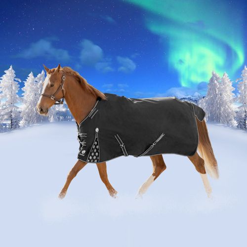 Equinavia Norse Mid Weight Turnout Blanket 200g - Black