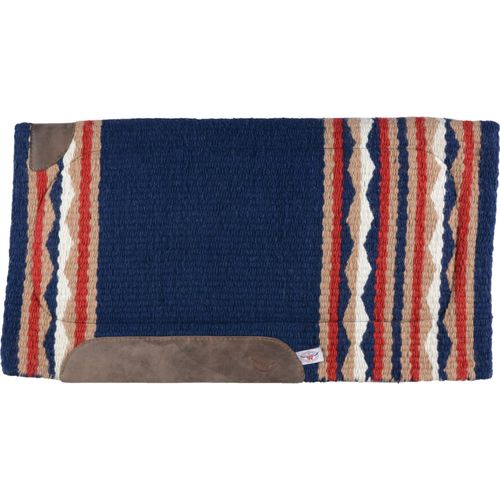 Western Rawhide Country Legend New Zealand Wool Pad w/Soft Felt - Navy/Sand/Red/White