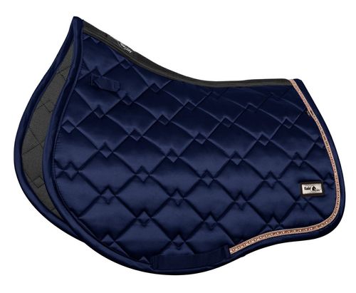 Fair Play Azuryt Ceramic RoseGold Jump Saddle Pad - Navy