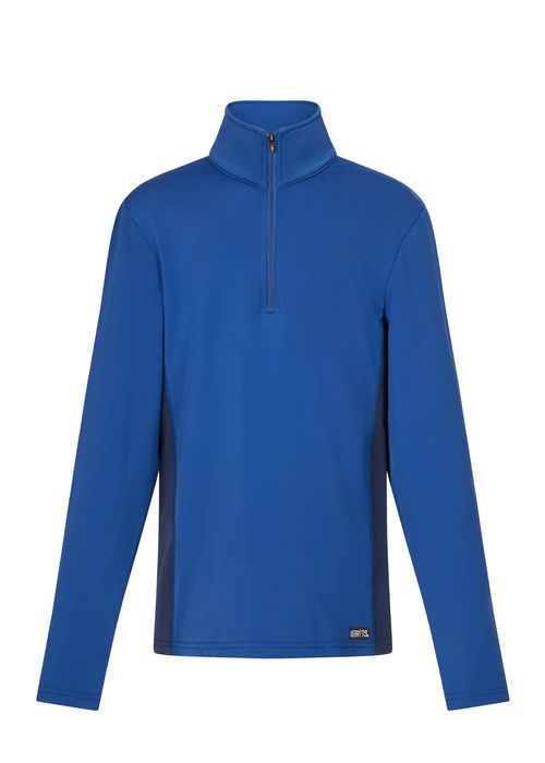 Kerrits Kids' Rail Side Quarter Zip Tech Top - True Blue