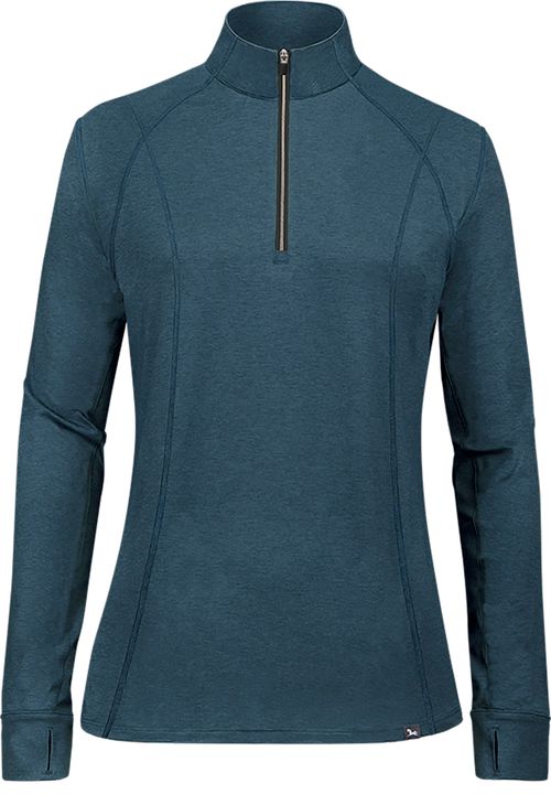 RJ Classics Kids' Logan Jr Zip Tech Shirt - Deep Sea Heather