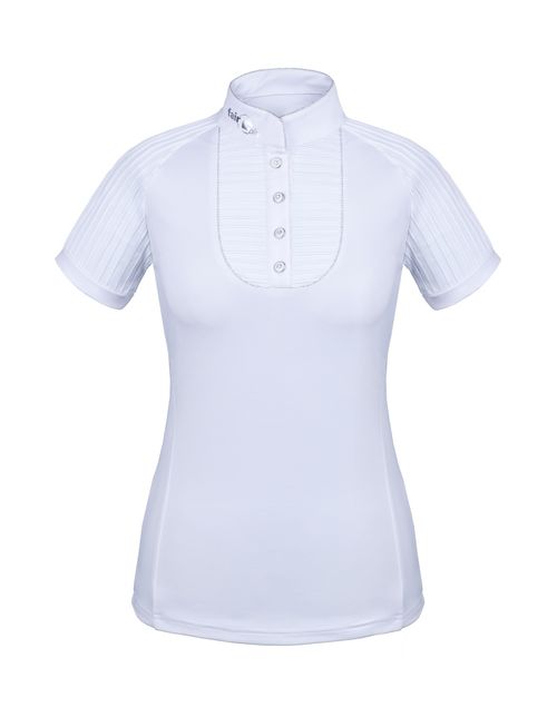 Fair Play Women's Justine Short Sleeve Compeition Shirt - White