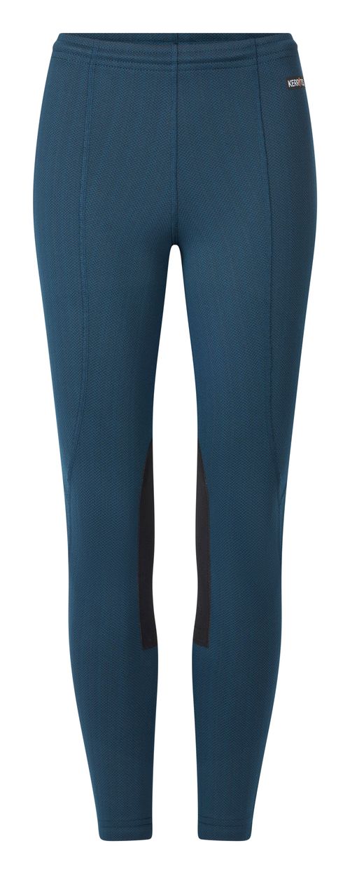 Kerrits Kids' Fleece Lite II Knee Patch Tights - Lagoon Herringbone