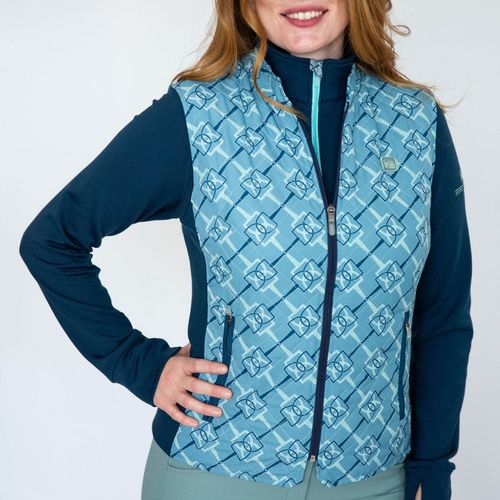 Romfh Women's Hampton Quilted Vest - Blue Spruce Bit Floret