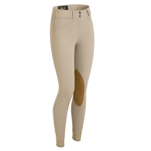Tredstep Women's Hunter Pro Knee Patch Breeches - Tan