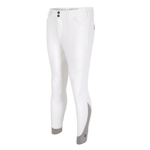 Tredstep Men's Verde Knee Patches Breeches - White