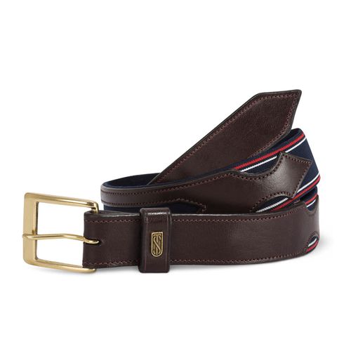 Tredstep Flex Belt - Havana Brown/Classic Blue