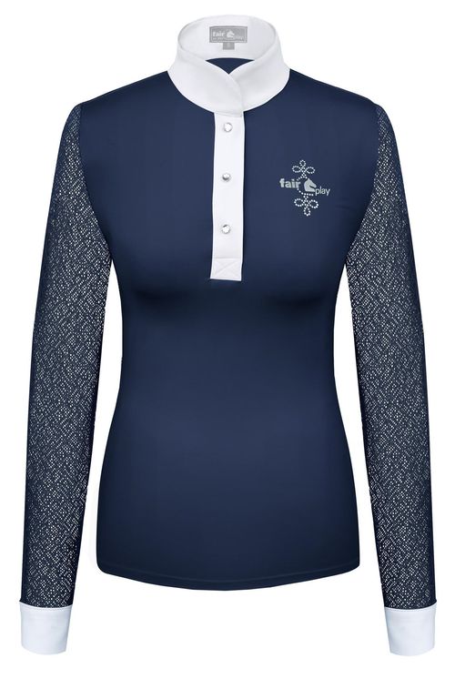 Fair Play Women's Cecile Long Sleeve Competition Shirt - Navy Blue