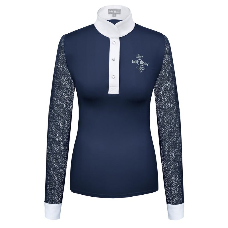 Fair Play Women\'s Cecile Long Sleeve Competition Shirt - Navy Blue - Fair  Play-03195-0505 - Equishopper