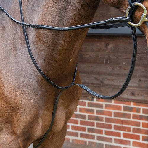 Shires Velociti Lusso Standing Martingale - Havana