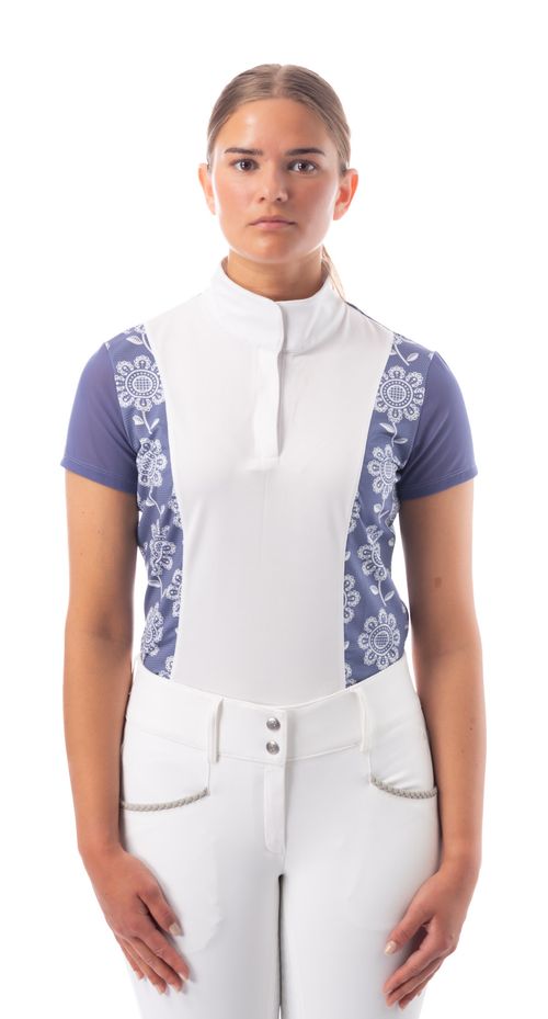 Equinavia Women's Martha Short Sleeved Show Shirt - Dusty Blue