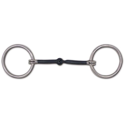 Toklat Black Steel Snaffle Western O Ring