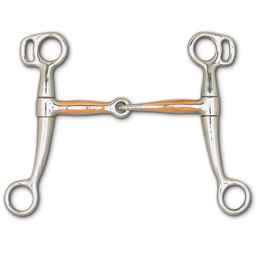 Toklat Copper Snaffle Mouth Tom Thumb Shank