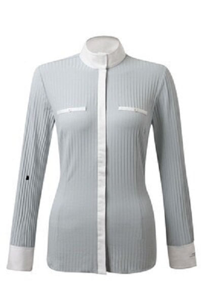 READY TO SHIP: Alessandro Albanese Women's Aurora Competition Shirt - Small - Grey