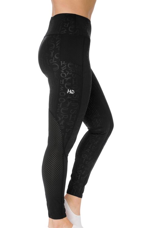 READY TO SHIP: Horseware Women's Monogram Riding Tights - X Small - Black