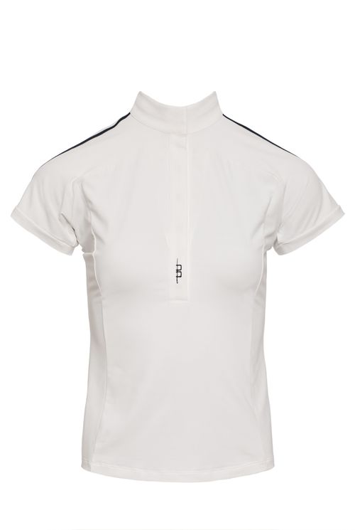 READY TO SHIP: Alessandro Albanese Women's Evora Short Sleeve Competition Shirt - XX Large - White