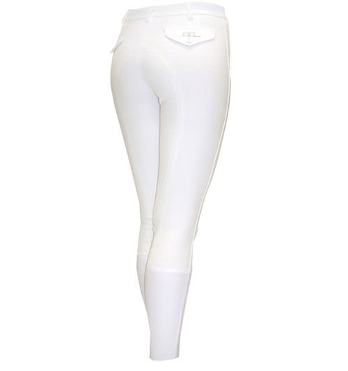 READY TO SHIP: Alessandro Albanese Women's Athens Knee Patch Breeches - 42 - White