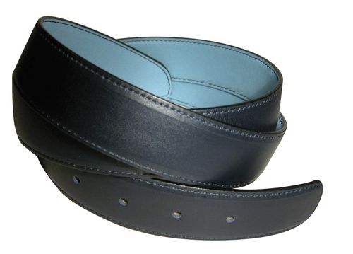 READY TO SHIP: Alessandro Albanese Women's Reversible Belt - 80cm - Navy/Blue