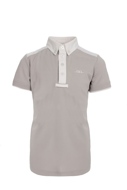 READY TO SHIP: Alessandro Albanese Kids' Hugo CleanCool Short Sleeve Competition Polo Shirt - 9-10 years - Grey