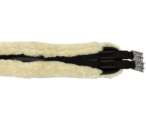 Shires Performance Supafleece Contour Girth - Brown/Natural