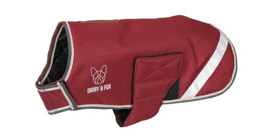 SALE RACK: Digby & Fox Waterproof Dog Coat - Small - Burgundy