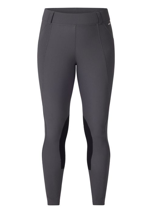 Kerrits Women's Microcord Knee Patch Pocket Tights - Cinder