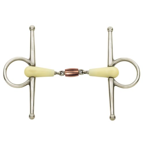 Happy Mouth Bits Double Jointed Copper Roller Full Cheek