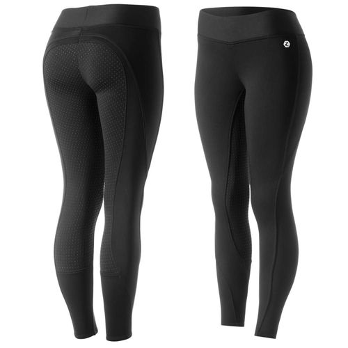 BARN BUSTER: Horze Women's Active Winter Full Seat Tights - EU 36/US 24 - Black