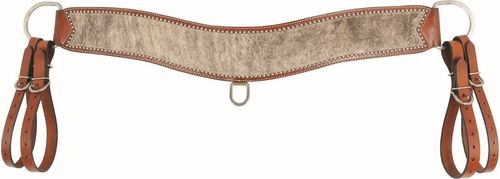 Western Rawhide Brindle Hide Tripping Collar - Chestnut