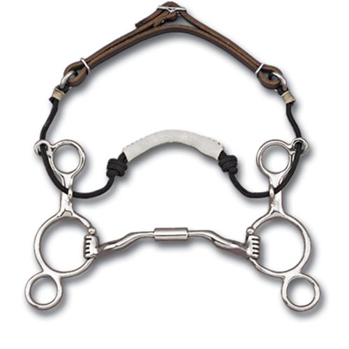 Myler 2 Ring Combination Bit w/Low Port Comfort Snaffle MB 04 - Rawhide