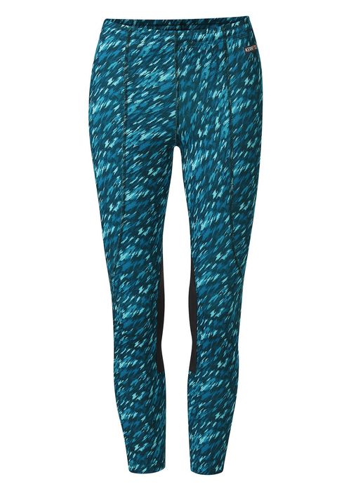 Kerrits Kids' Knee Patch Performance Tights - Topaz Brushstroke
