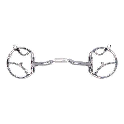 Myler Western Dee w/Hooks Low Port Comfort Snaffle MB 04