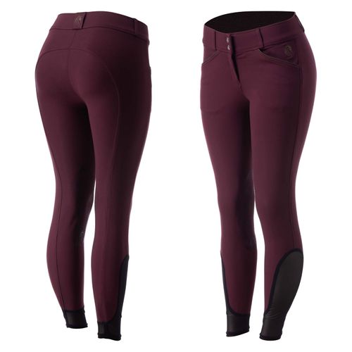Equinavia Women's Astrid Silicone Knee Patch Breeches - Fig Purple/Brown
