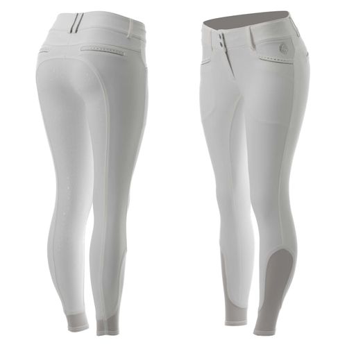 Equinavia Women's Victoria Silicone Full Seat Breeches - White