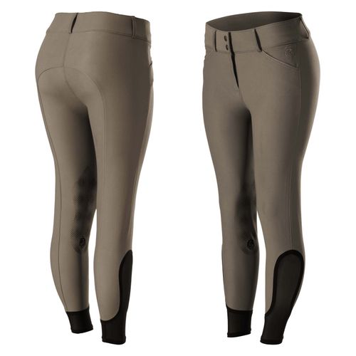 Equinavia Women's Maud Knee Patch Breeches - Mushroom Brown