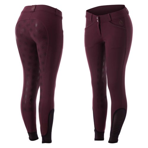 Equinavia Women's Astrid Silicone Full Seat Breeches - Fig Purple/Brown