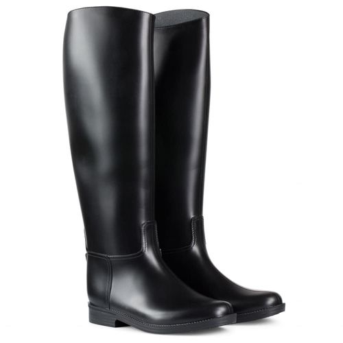 Horze Chester Rubber Tall Dress Boots - Black