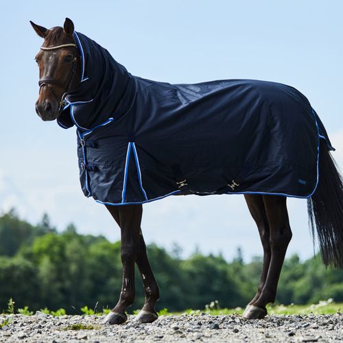 Horze Glasgow Heavy Weight Combo Turnout Blanket 400g - Dark Blue