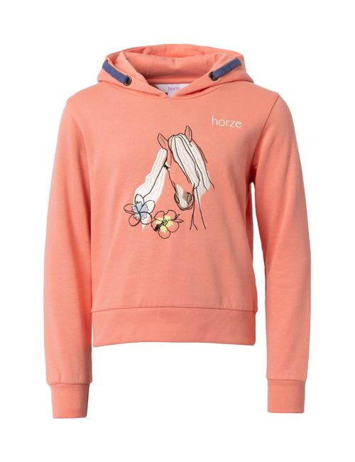 Horze Kids' Selma Hoodie - Peaches and Cream