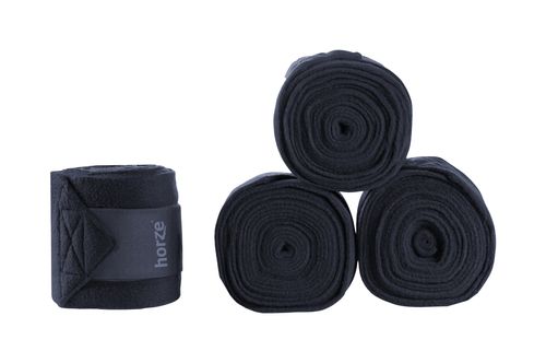 READY TO SHIP: Horze Embrace Fleece Bandages 4 Pack - One Size - Dark Dark Blue